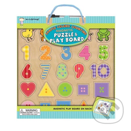 Shapes Colors Counting Magnetic Puzzle & Play Board