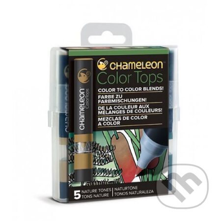 Set Chameleon Color Tops, 5ks - přírodní tóny