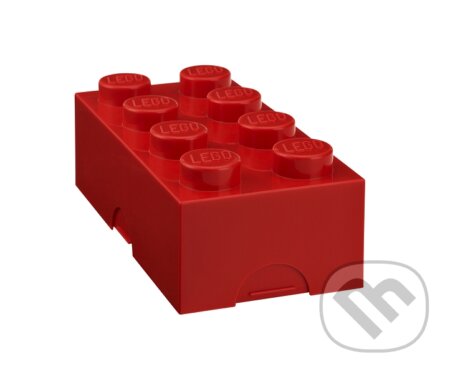 LEGO desiatový box 100 x 200 x 75 mm - červená - 