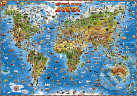 Dětská mapa světa - Slovart