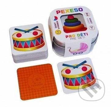 Pexeso Pro děti: 64 karet v plechové krabičce - 