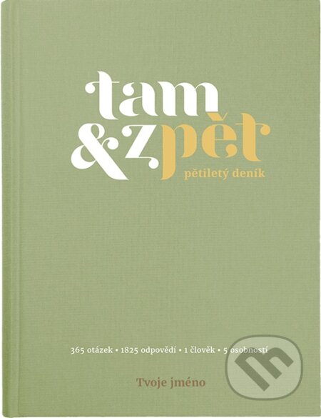 Pětiletý deník Tam &amp; zpět - Malý zelený - 