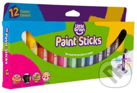 Little Brian Paint Sticks - Základní barvy 12 ks - EPEE