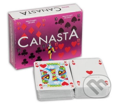 Canasta mini hracie karty 108 listorv / Canasta mini hrací karty 108 listů