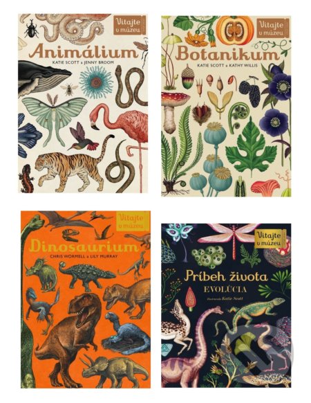 Animálium + Botanikum + Dinosaurium + Príbeh života (kolekcia) - Kolektív autorov