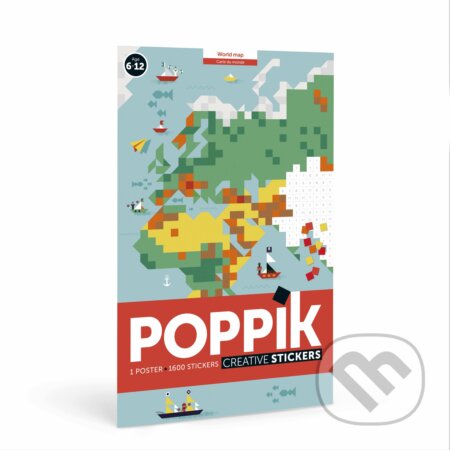 Samolepkový plagát Mapa sveta