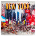 Poznámkový kalendár New York 2022 - 