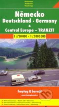 Německo, Central Europe - tranzit  1:750 000   1: 2 000 000 - 