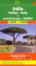Itálie, Central Europe - tranzit 1:850 000  1:2 000 000 - 