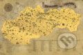 Stieracia mapa Slovenska Deluxe XL – retro - 