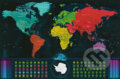 GLOW Cestovateľská svietiaca mapa sveta Deluxe XL - 