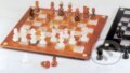 Šachy alabastrové bielo/hnedé - 