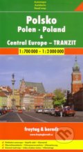 Polsko, Central Europe - tranzit  1:700 000  1:2 000 000 - 