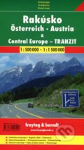 Rakúsko - Central Europe - Tranzit 1.500 000, 1:1 500 000 - 