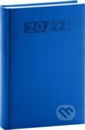 Diář 2022: Aprint - modrý/denní, 15 x 21 cm - 