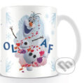 Bílý keramický hrnek Frozen II: Olaf Jump - 