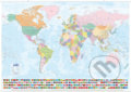 Svět nástěnná politická mapa - 