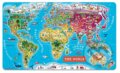 Mapa sveta – Drevené magnetické puzzle - 