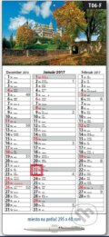 Štandardný 3-mesačný stĺpcový kalendár 2017 s motívom Bojnického zámku - 
