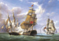 Kópia: Súboj medzi francúzskými a anglickými plavidlami - 
