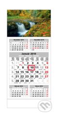 Štandard 5-mesačný kalendár 2019 s motívom vodopádu - 