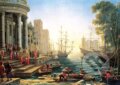 Seaport with the Embarkation of St. Ursula - 