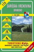 Šarišská vrchovina - Branisko - turistická mapa č. 115 - Kolektív autorov