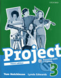 Project 3 - Pracovný zošit  s CD - ROMom - Tom Hutchinson, Lynda Edwards