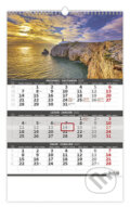 Kalendář 2021 nástěnný: Pobřeží - 3měsíční/Pobrežie - 3mesačný - 