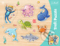 Rámčekové vkladacie puzzle - Podmorský svet - 