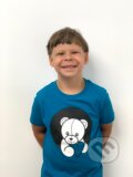 Svietiace tričko Deťom s rakovinou: Detské modré - ocean depth - 