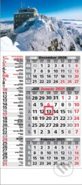 Štandard 3-mesačný kombinovaný nástenný kalendár 2021 s motívom zimnej krajiny - 