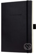 Notebook CONCEPTUM softcover čierny 13,5 x 21 cm štvorček - 