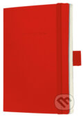 Notebook CONCEPTUM softcover červený 13,5 x 21 cm linka - 
