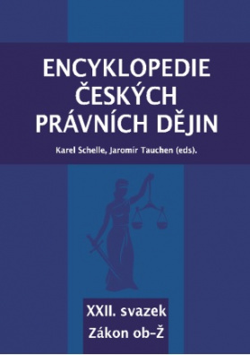 Encyklopedie českých právních dějin - XXII.