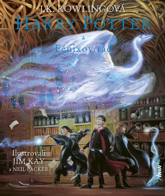 Harry Potter a Fénixov rád (Ilustrovaná edícia).

Nositeľ Medaily Kate Greenawayovej za ilustrácie Jim Kay a Neil Packer, držiteľ ocenenia BolognaRagazzi 2021, vyčarili svojím nenapodobiteľným umeleckým štýlom strhujúce scény a obľúbené postavy.