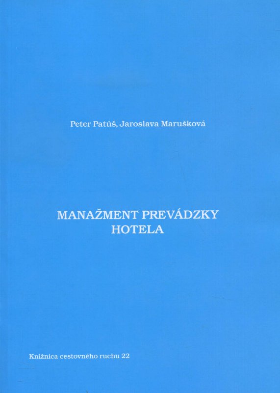 Kniha Manažment prevádzky hotela