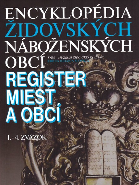 Encyklopédia židovských náboženských obcí (Register miest a obcí (1.