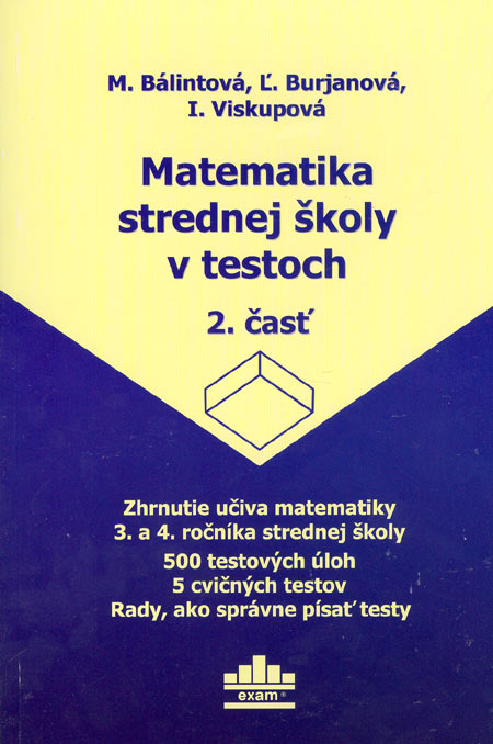 Kniha Matematika strednej školy v testoch 2