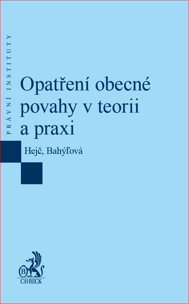 Kniha Opatření obecné povahy v teorii a praxi