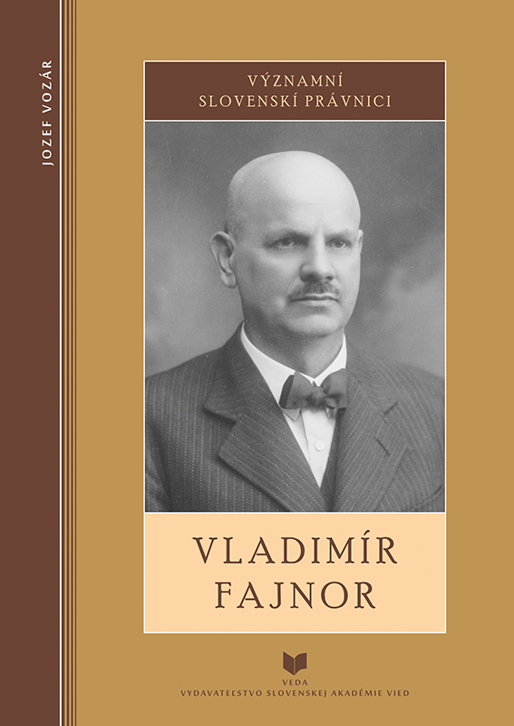 Významní slovenskí právnici - Vladimír Fajnor - Jozef Vozár kúpite na Gorila.sk