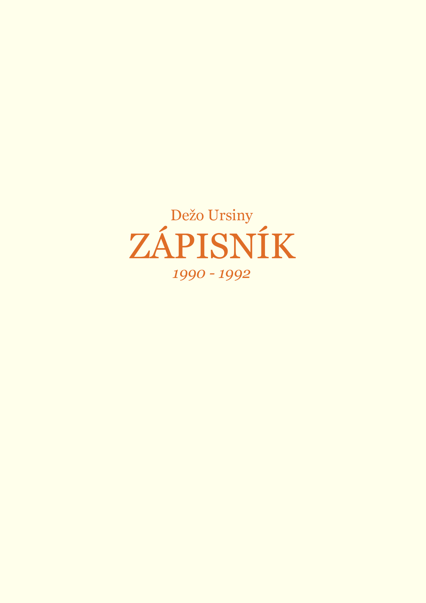 Zápisník 1990 - 1992 kúpite na Gorila.sk