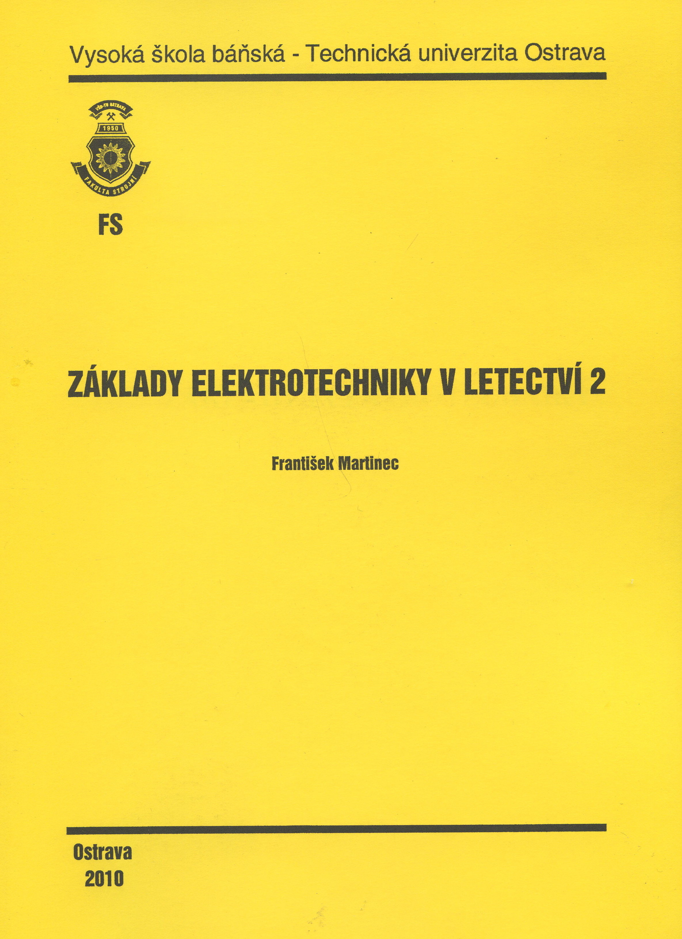 Kniha Základy elektrotechniky v letectví 2