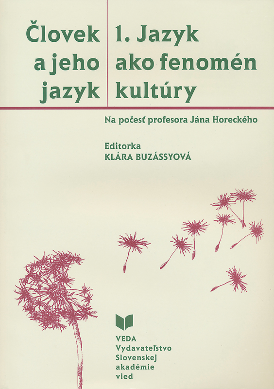 Človek a jeho jazyk 1.