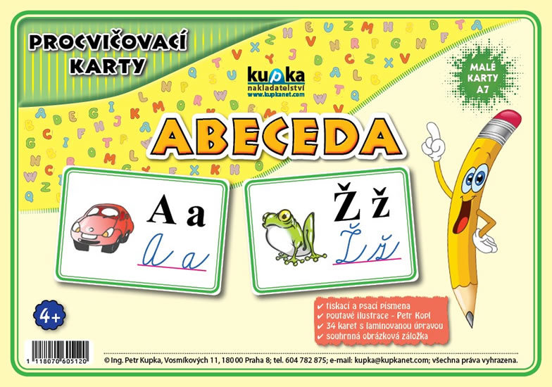 Kniha Procvičovací karty - abeceda