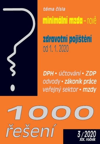1000 řešení 3/2020 (Minimální mzda